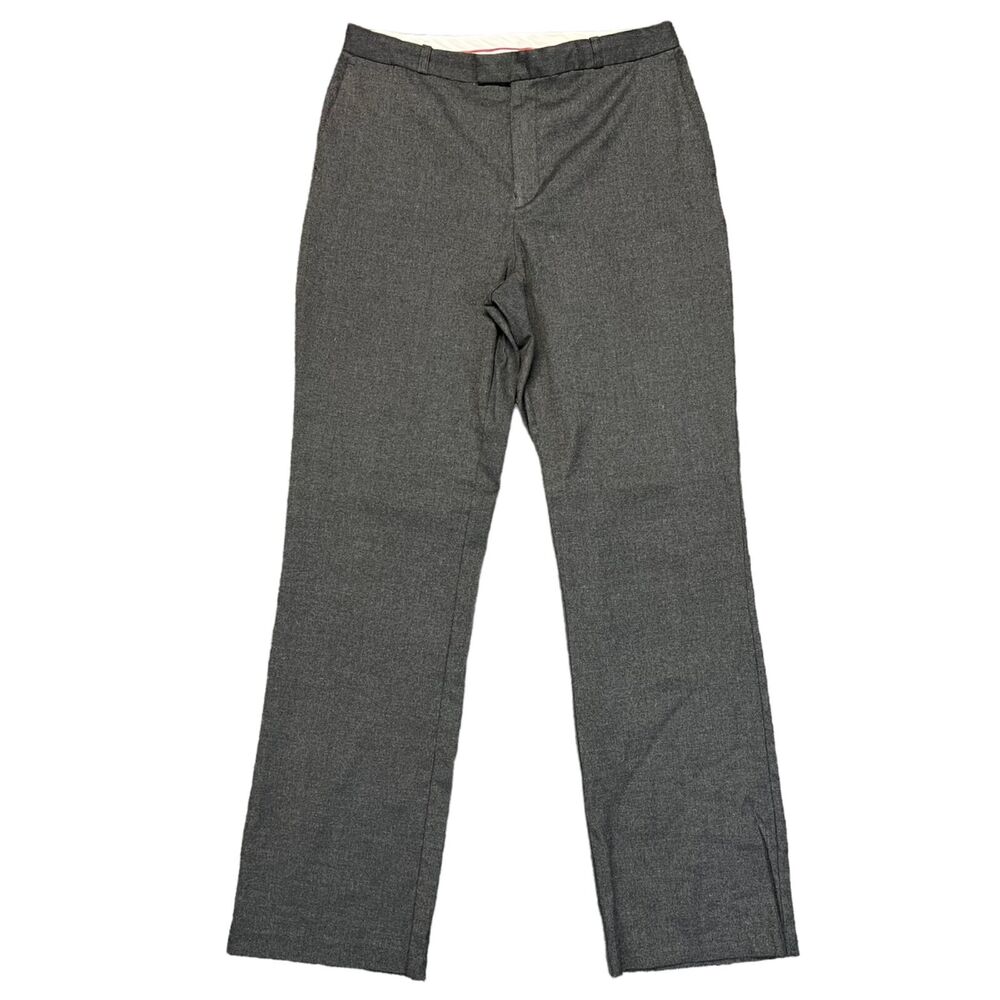Vintage Tangents Womens Straight Leg Dress Pants Trousers Dark Gray Size 7 8